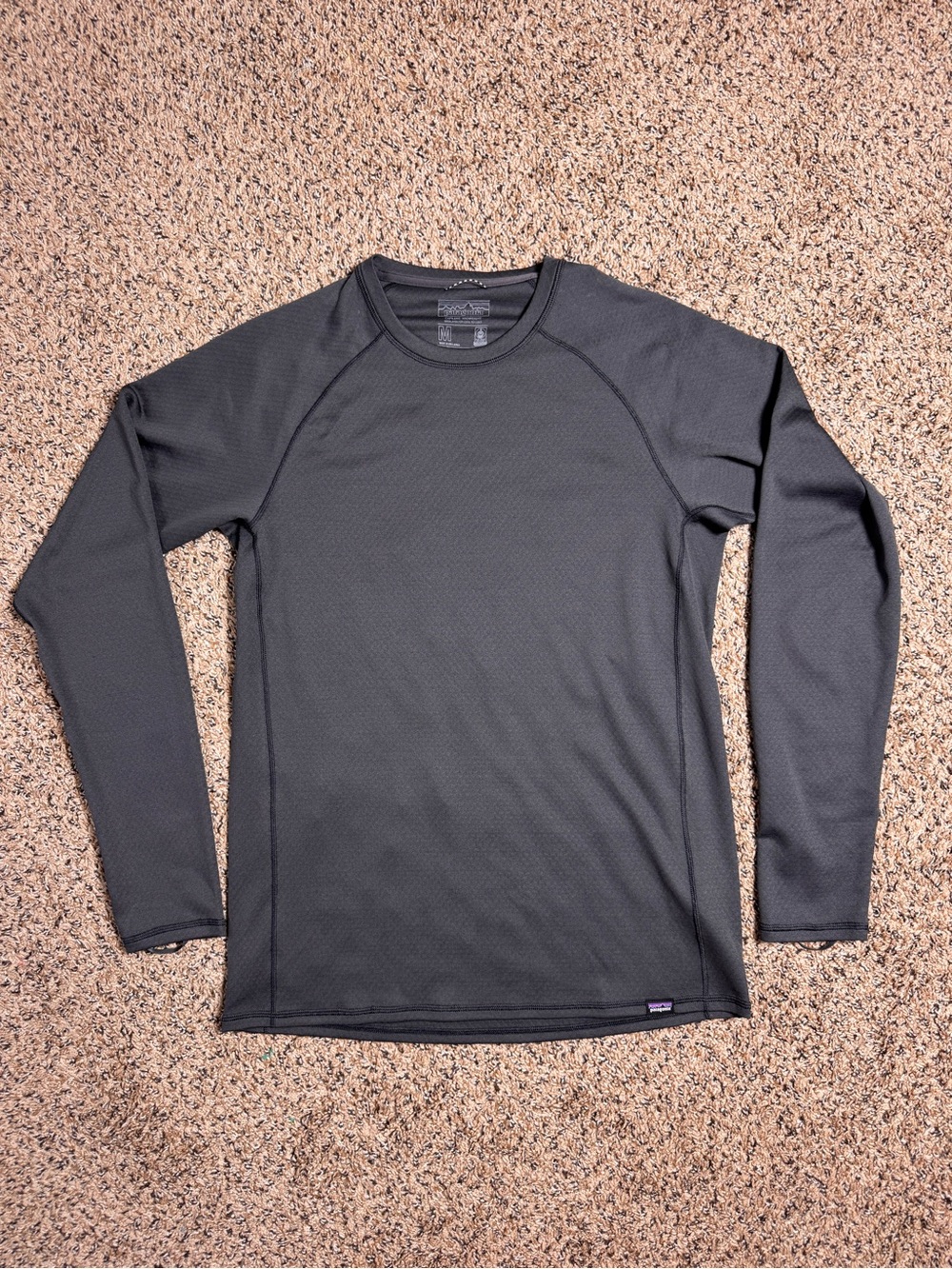 Patagonia Capilene Midweight Crew Base Grey Layer Long Sleeve Womens Medium
